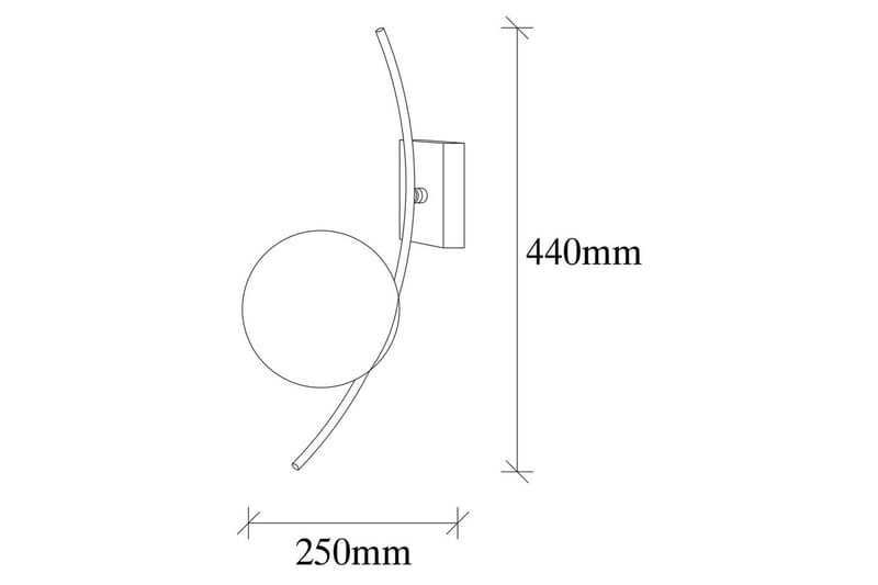 Vegg lampe Kimbell Svart / Hvit - Svart / Hvit - Belysning - Innendørsbelysning & Lamper - Vegglampe