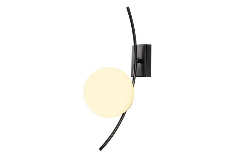 Vegg lampe Kimbell Svart / Hvit - Svart / Hvit - Belysning - Innendørsbelysning & Lamper - Vegglampe