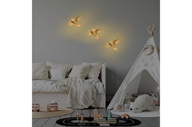 Vegg lampe Kivo Gull - Gull - Belysning - Innendørsbelysning & Lamper - Vegglampe
