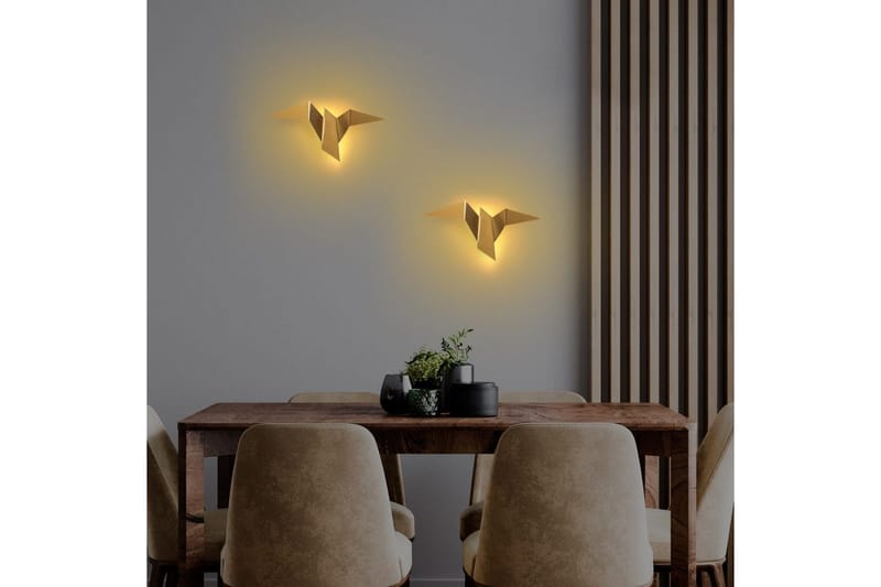 Vegg lampe Kivo Gull - Gull - Belysning - Innendørsbelysning & Lamper - Vegglampe
