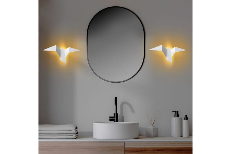 Vegg lampe Kivo Hvit - Hvit - Belysning - Innendørsbelysning & Lamper - Vegglampe