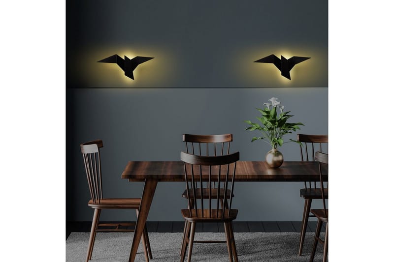 Vegg lampe Kivo Svart - Svart - Belysning - Innendørsbelysning & Lamper - Vegglampe