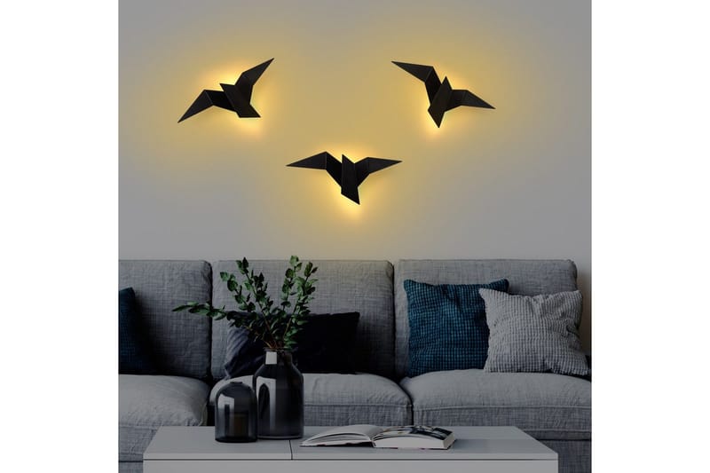 Vegg lampe Kivo Svart - Svart - Belysning - Innendørsbelysning & Lamper - Vegglampe