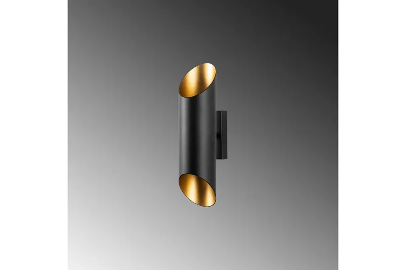 Vegg lampe Kutt Svart / Gull - Svart / Gull - Belysning - Innendørsbelysning & Lamper - Vegglampe