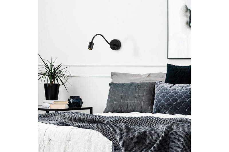 Vegg lampe Lesing Svart - Svart - Belysning - Innendørsbelysning & Lamper - Vegglampe - Veggarmatur