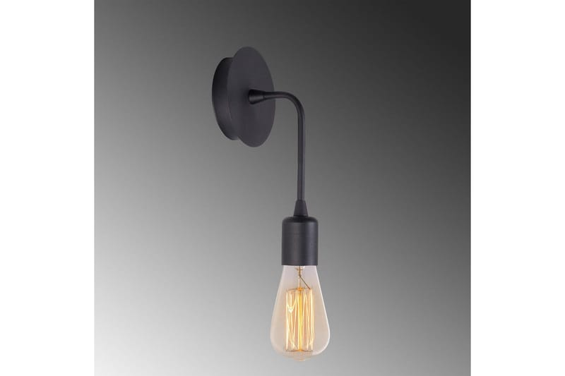Vegg lampe Lysar Svart - Svart - Belysning - Innendørsbelysning & Lamper - Vegglampe