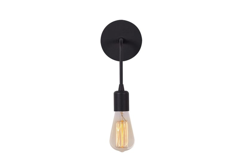 Vegg lampe Lysar Svart - Svart - Belysning - Innendørsbelysning & Lamper - Vegglampe