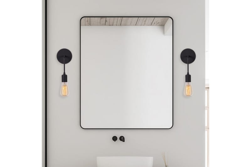 Vegg lampe Lysar Svart - Svart - Belysning - Innendørsbelysning & Lamper - Vegglampe