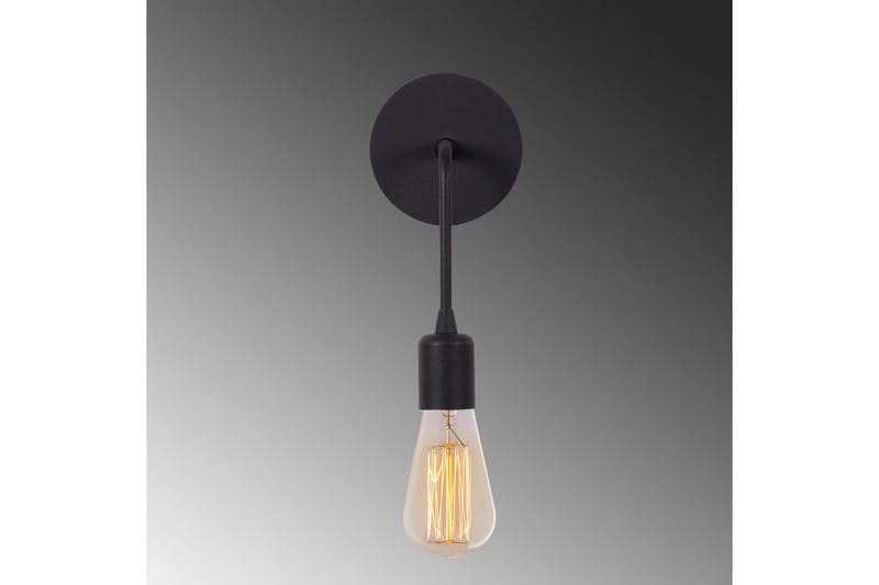 Vegg lampe Lysar Svart - Svart - Belysning - Innendørsbelysning & Lamper - Vegglampe