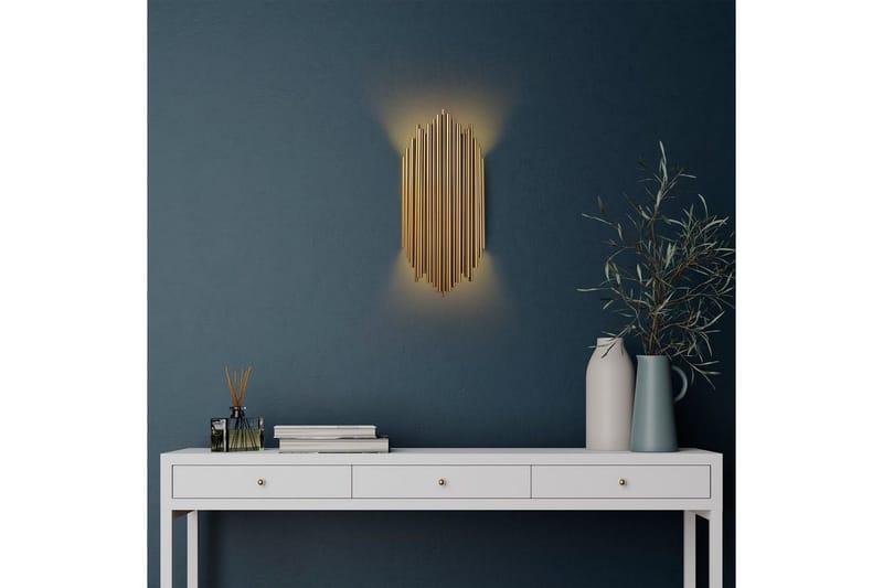 Vegg lampe Mahima Gull - Gull - Belysning - Innendørsbelysning & Lamper - Vegglampe