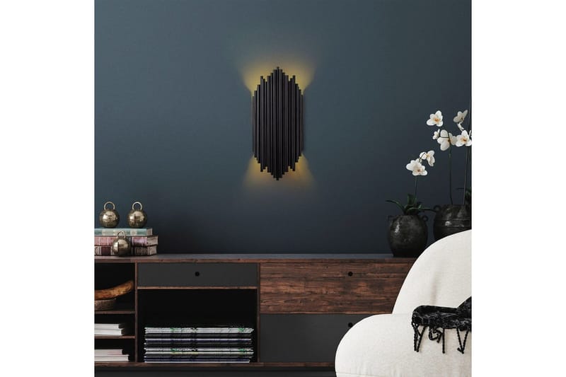 Vegg lampe Mahima Svart - Svart - Belysning - Innendørsbelysning & Lamper - Vegglampe