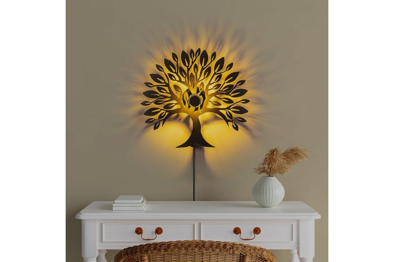 Vegg lampe Malti Tree Svart - Svart - Belysning - Innendørsbelysning & Lamper - Vegglampe