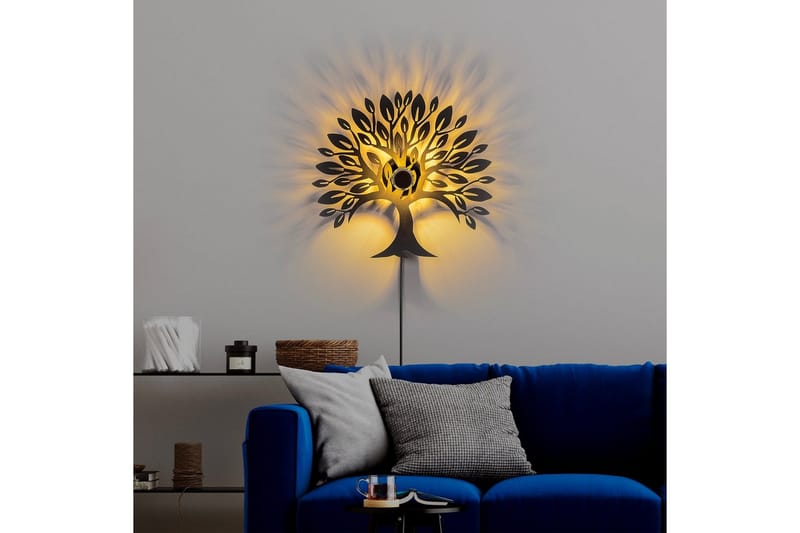 Vegg lampe Malti Tree Svart - Svart - Belysning - Innendørsbelysning & Lamper - Vegglampe