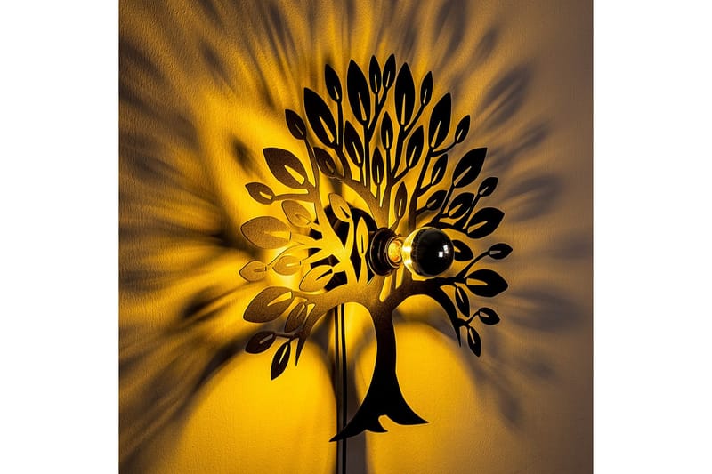 Vegg lampe Malti Tree Svart - Svart - Belysning - Innendørsbelysning & Lamper - Vegglampe