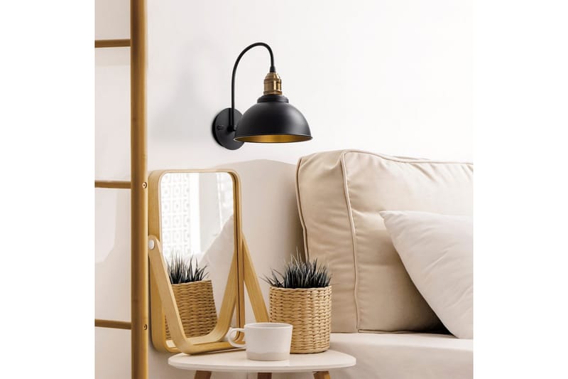 Vegg lampe Masatsune Svart / Antikk - Svart / Antikk - Belysning - Innendørsbelysning & Lamper - Vegglampe