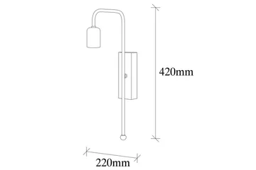Vegg lampe Mo Gull / Svart - Gull/Svart - Belysning - Innendørsbelysning & Lamper - Vegglampe