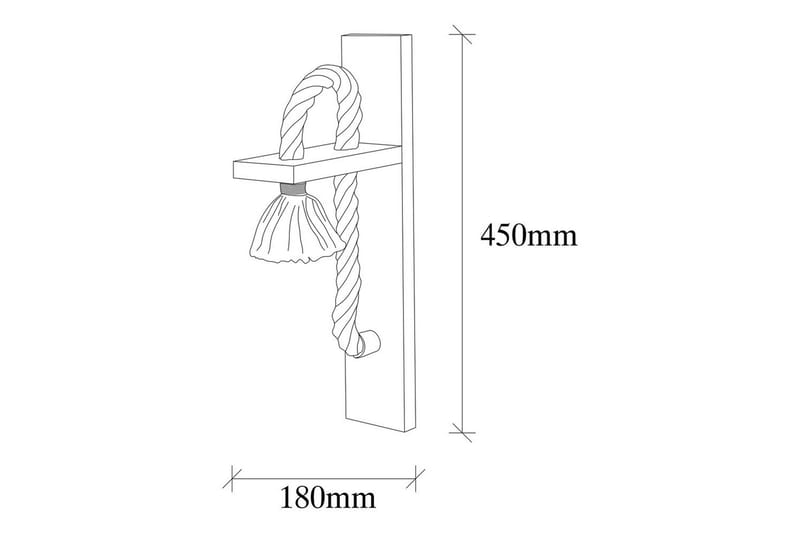 Vegg lampe Nirao Tre - Brun - Belysning - Innendørsbelysning & Lamper - Vegglampe
