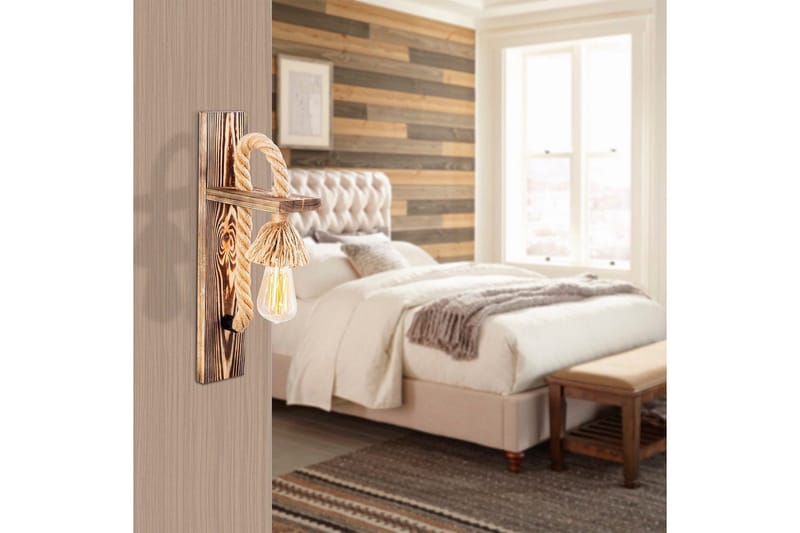 Vegg lampe Nirao Tre - Brun - Belysning - Innendørsbelysning & Lamper - Vegglampe