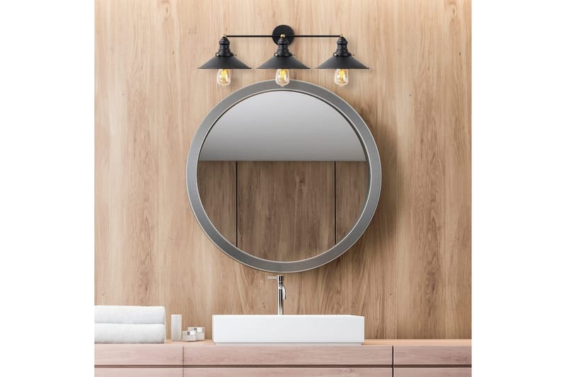 Vegg lampe Nolen Svart / Antikk - Svart/Antrasitt - Belysning - Innendørsbelysning & Lamper - Vegglampe