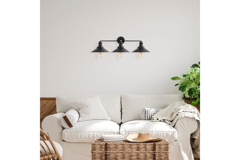 Vegg lampe Nolen Svart / Antikk - Svart/Antrasitt - Belysning - Innendørsbelysning & Lamper - Vegglampe