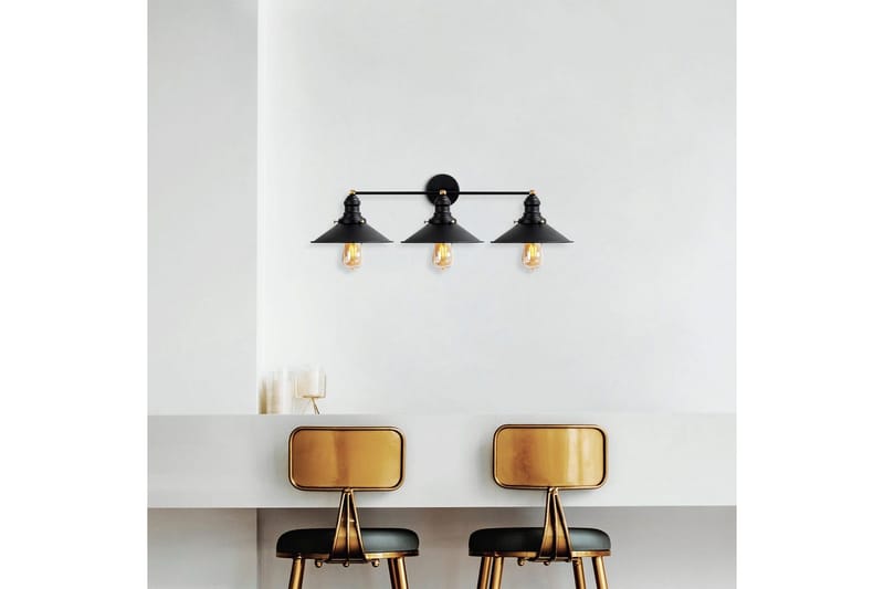 Vegg lampe Nolen Svart / Antikk - Svart/Antrasitt - Belysning - Innendørsbelysning & Lamper - Vegglampe