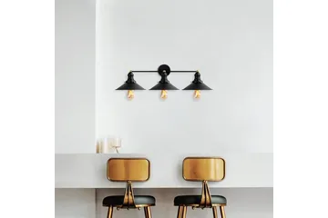 Vegg lampe Nolen Svart / Antikk - Svart/Antrasitt - Belysning - Innendørsbelysning & Lamper - Vegglampe