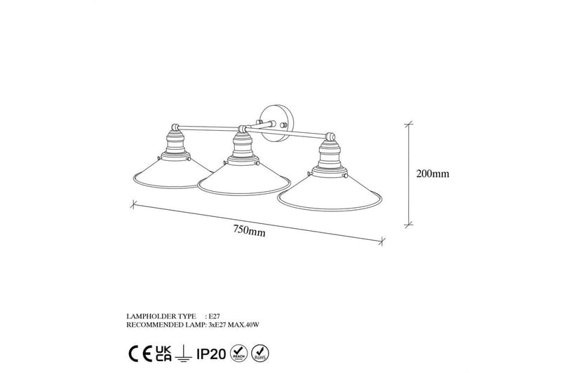 Vegg lampe Nolen Svart / Antikk - Svart/Antrasitt - Belysning - Innendørsbelysning & Lamper - Vegglampe