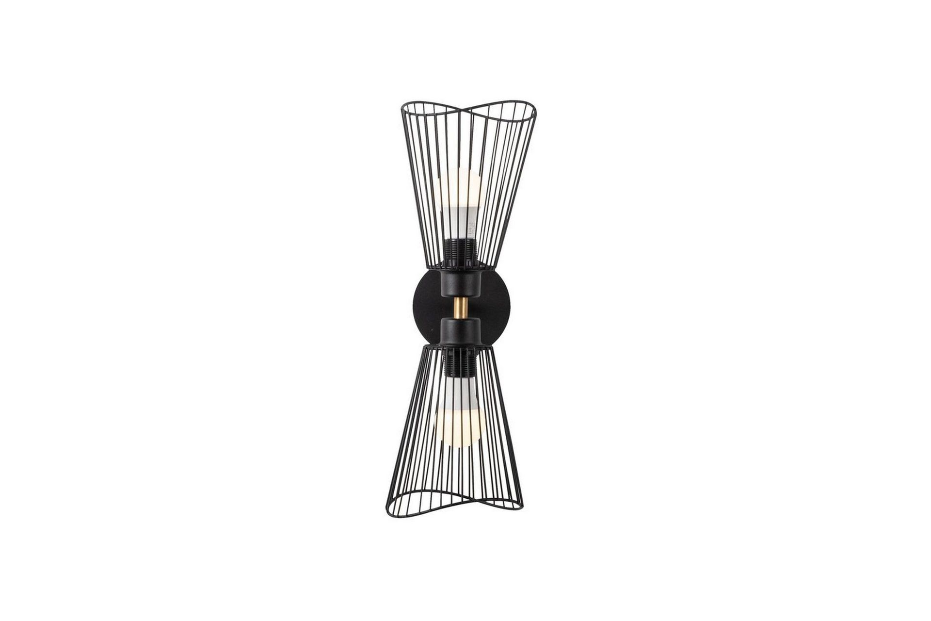 Vegg lampe Novin Svart - Svart