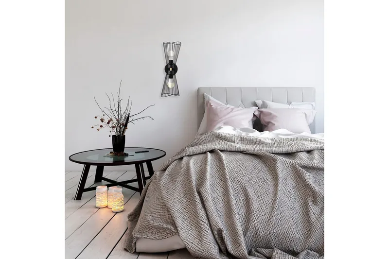 Vegg lampe Novin Svart - Svart - Belysning - Innendørsbelysning & Lamper - Vegglampe