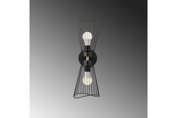 Vegg lampe Novin Svart - Svart - Belysning - Innendørsbelysning & Lamper - Vegglampe