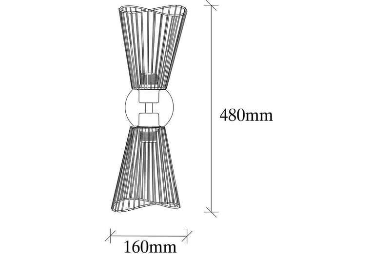 Vegg lampe Novin Svart - Svart - Belysning - Innendørsbelysning & Lamper - Vegglampe