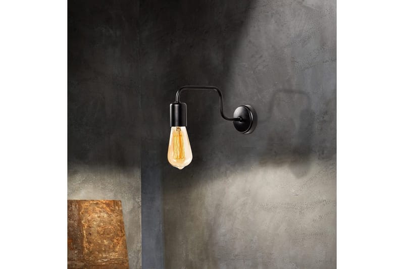 Vegg lampe Nymera Svart - Svart - Belysning - Innendørsbelysning & Lamper - Vegglampe