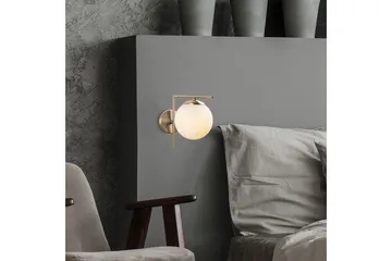Vegg lampe Olan Antikk Hvit - Hvit - Belysning - Innendørsbelysning & Lamper - Vegglampe