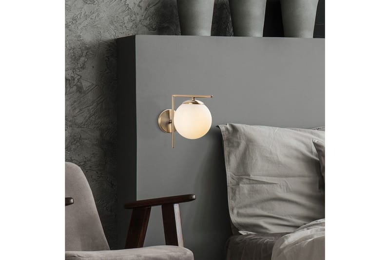 Vegg lampe Olan Antikk Hvit - Hvit - Belysning - Innendørsbelysning & Lamper - Vegglampe