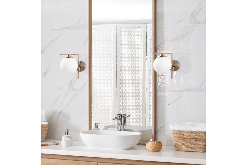 Vegg lampe Olan Antikk Hvit - Hvit - Belysning - Innendørsbelysning & Lamper - Vegglampe