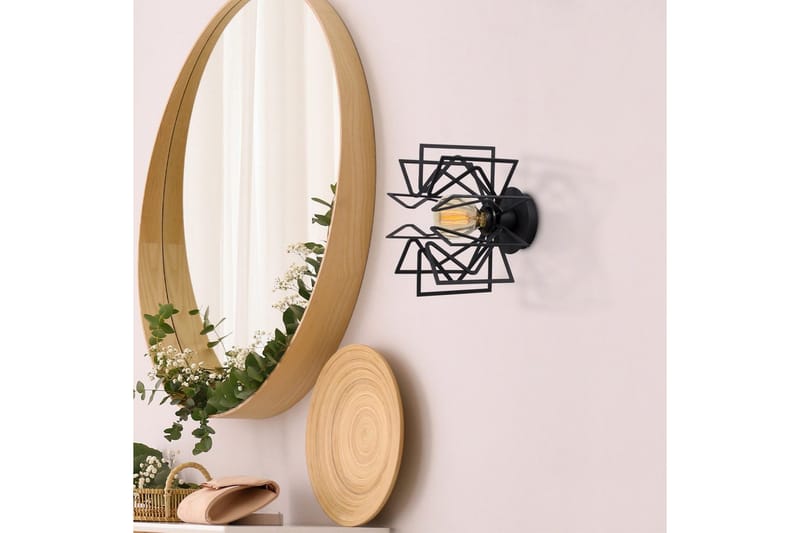 Vegg lampe Quira Black - Svart - Belysning - Innendørsbelysning & Lamper - Vegglampe