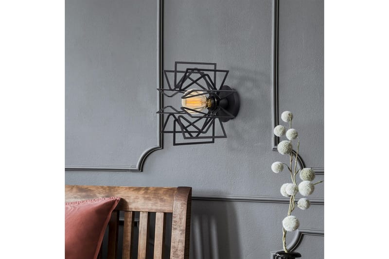 Vegg lampe Quira Black - Svart - Belysning - Innendørsbelysning & Lamper - Vegglampe