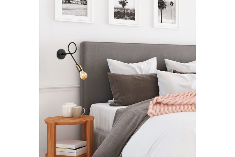 Vegg lampe Ranju Svart / Antikk - Bronse/Svart - Belysning - Innendørsbelysning & Lamper - Vegglampe