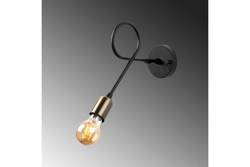 Vegg lampe Ranju Svart / Antikk - Bronse/Svart - Belysning - Innendørsbelysning & Lamper - Vegglampe