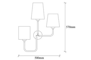Vegg lampe Rihan Svart - Svart - Belysning - Innendørsbelysning & Lamper - Vegglampe