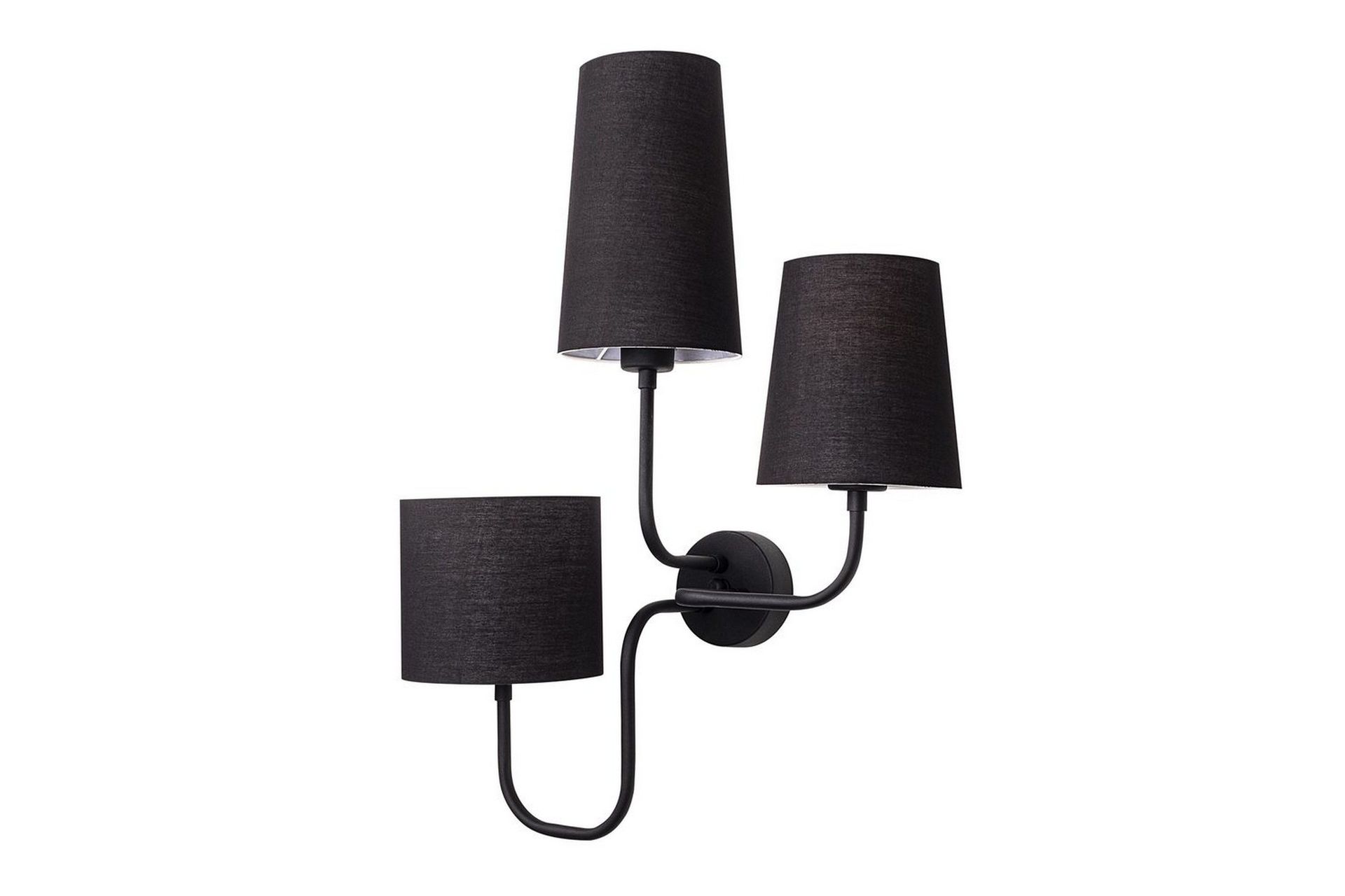 Vegg lampe Rihan Svart - Svart