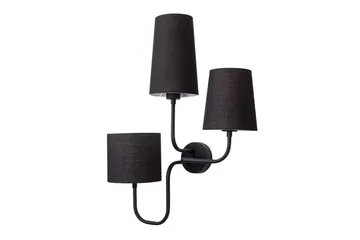 Vegg lampe Rihan Svart - Svart - Belysning - Innendørsbelysning & Lamper - Vegglampe
