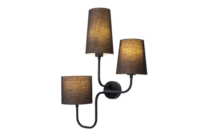 Vegg lampe Rihan Svart - Svart - Belysning - Innendørsbelysning & Lamper - Vegglampe