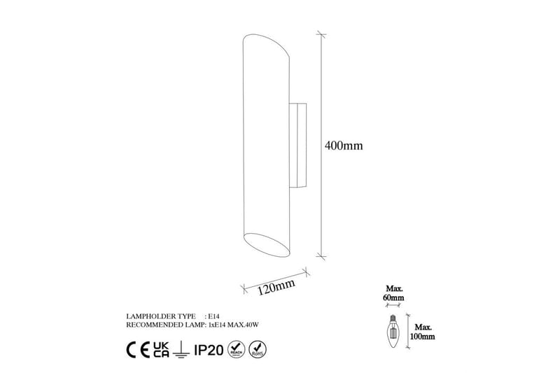 Vegg lampe Søt Svart / Gull - Gull/Svart - Belysning - Innendørsbelysning & Lamper - Vegglampe
