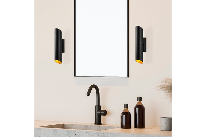 Vegg lampe Søt Svart / Gull - Gull/Svart - Belysning - Innendørsbelysning & Lamper - Vegglampe