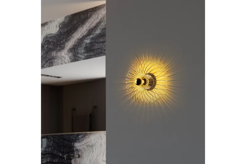 Vegg lampe Sadortel gull - 36 x 12 x 36 cm - Belysning - Innendørsbelysning & Lamper - Vegglampe