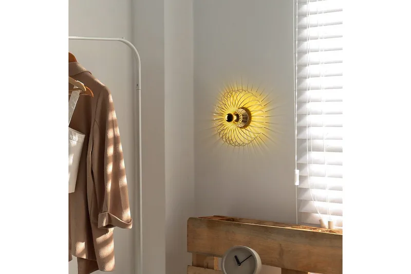 Vegg lampe Sadortel gull - 36 x 12 x 36 cm - Belysning - Innendørsbelysning & Lamper - Vegglampe
