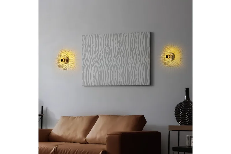 Vegg lampe Sadortel gull - 36 x 12 x 36 cm - Belysning - Innendørsbelysning & Lamper - Vegglampe