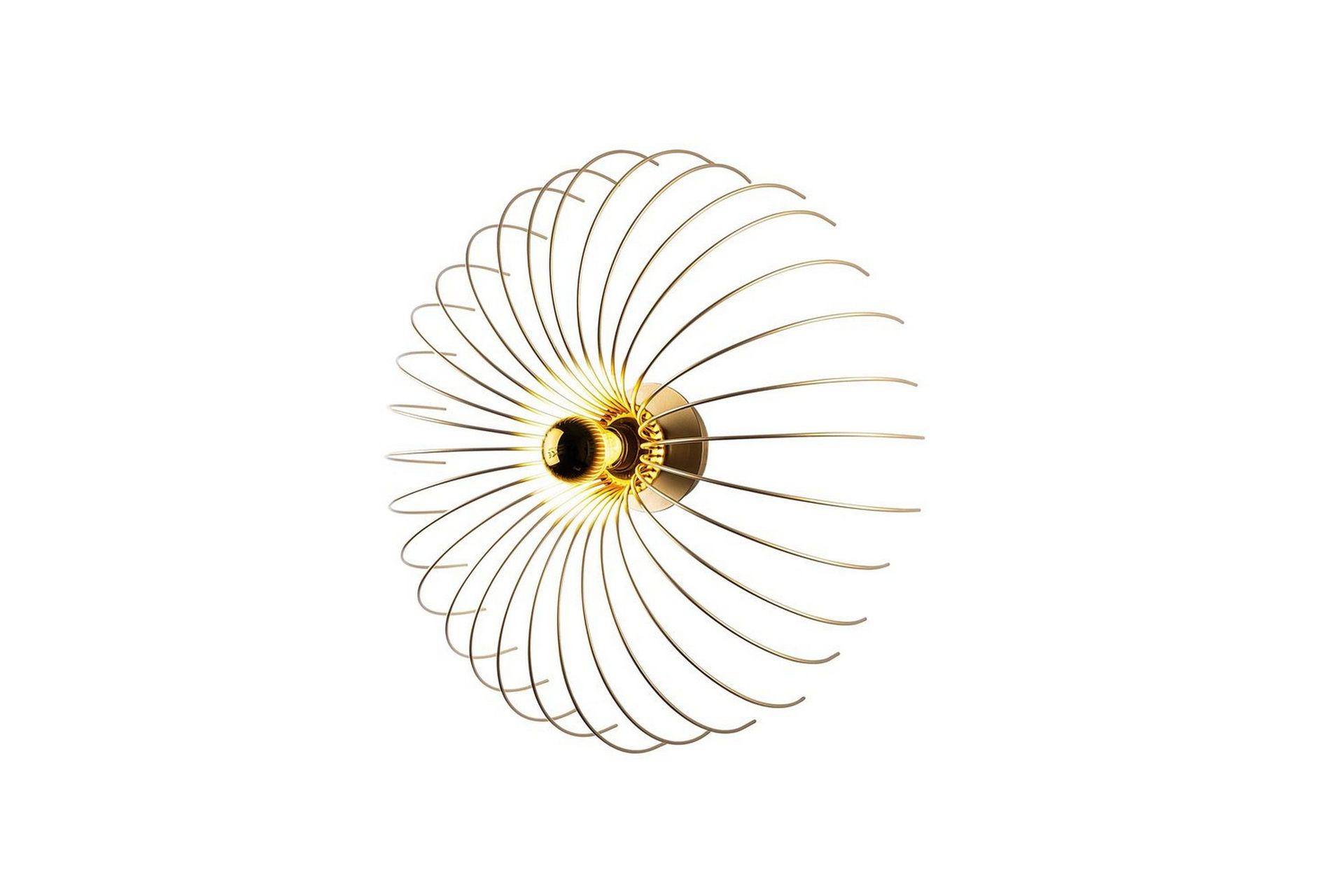 Vegg lampe Sadortel gull - 56 x 16 x 56 cm