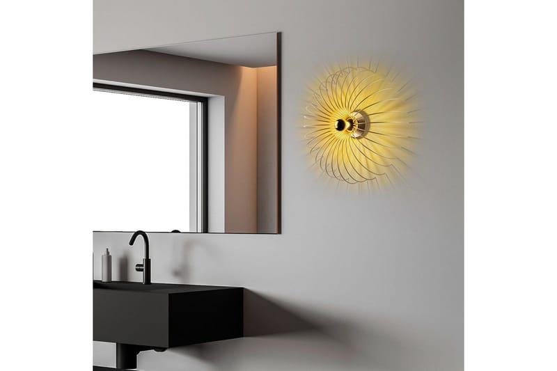 Vegg lampe Sadortel gull - 56 x 16 x 56 cm - Belysning - Innendørsbelysning & Lamper - Vegglampe